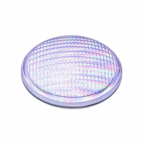 Popp®Nueva Bombilla LED RGB 18W 36W Sumergible PAR56 DC 12V(corriente continua) decorativa piscina IP68 Vidrio Blanco (36W, RGB Multicolor)