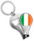 Irland-Flagge Bierflaschenöffner Nagelknipser Metall Glas Kristall Schlüsselanhänger Reise Souvenir Geschenk Schlüsselanhänger Zubehör