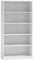 ADGO Bücherschrank - Bücherregal Wand - Regal Weiß - Standregal - Regal Schmal - Büroregal - Ordnerregal - Büroschrank - Wandregal - Bookshelf - Schrank schmal - Aufbewahrungsregal
