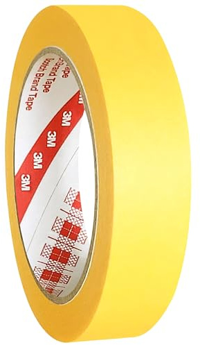 3M Abdeckklebeband 244, gold, 24 mm x 50 m | Profi-Malerband für Innen- und Außenbereich
