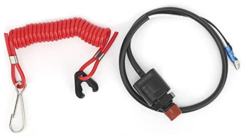 Yuecoom Lanière de coupe-circuit de bateau pour hors-bord Yamaha 15HP 25HP 30HP 40HP 2 temps 6E9-82575-09