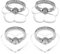 4 Pcs 360 Degree Rotation Heart Phone Ring Support Holder Mobile Phone Ring Holder Stand Finger Kickstand 360° Degree Rotation Clear Phone Ring for Phone