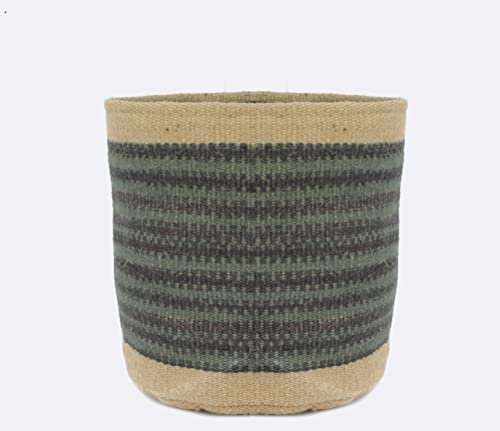 Jute-Pflanzkorb, gewebter Korb für 20.3 cm Blumentopf, Boden, Innen-Pflanzgefäße, 25.4x25.4 cm, Aufbewahrungskorb, umweltfreundlicher Pflanzgefäß (25.4x25.4 cm, Größe reen Tye D. ye 25)