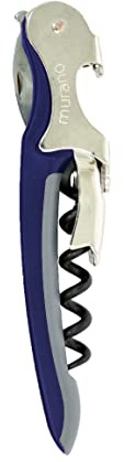 Franmara Soft-Touch Murano - Cavatappi da cameriere a due fasi con spirale antiaderente, colore: Blu