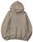 Lauweion Women Solid Basic Fleece Letter Loose Hoodie Sweatshirt Long Sleeve Kangaroo Pocket Drop Shoulder Pullovers Top, Coffee Grey, Large