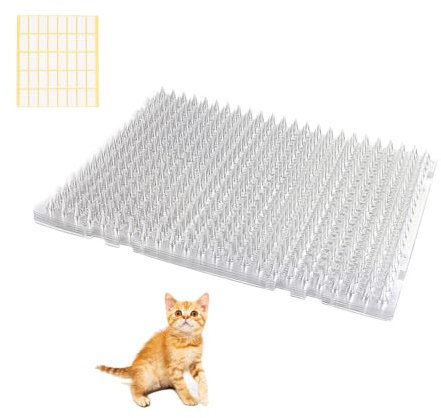 YITESHI 10 Packs Scat Mat for Cats, 13X16 inches Pet Deterrent Spikes, Indoor Outdoor Humane Cat Repellent Fence