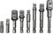 YATO YT-04639, Hex Socket Adapter Set 8 pcs, 1/2, 3/8, 1/4 Hex Shank