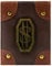 Newt Scamander Fantastic Beasts Koffer Metall-Emblem Geldbörse/Geldbeutel mit Fächern für Ausweis & Karten, Braun