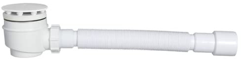 Scolo per doccia, sifone, tubo di scarico, piatto doccia, sifone Ø 50 mm, tubo bianco