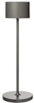 Blomus Mobile LED-Tischleuchte -FAROL- Akku Tischlampe Dimmbar Wiederaufladbar Kabellos (Burned Metal)