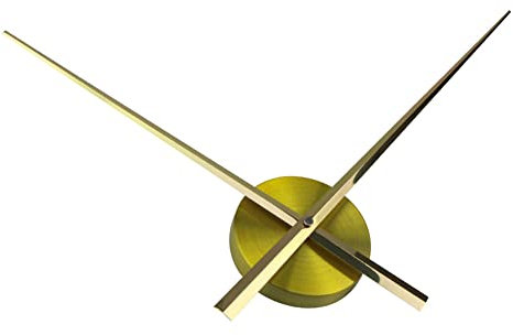 3D Uhrzeiger Wanduhr Große,Schwarz Gold Modern DIY,Uhrwerk mit Zeiger,Quarz-Uhr-Mechanismus, Wanduhren zum Selber Bauen Deko für Zuhause Wohnzimmer Schlafzimmer Restaurant Büro