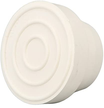 BORDSTRACT 2 Stück Poolleiter-Gummi-Stoßstange, Leiterschläuche Innenendstopfen, weiße Gummi-Inground-Poolleiterkappen, Schwimmbad-Zubehör, für Inground Pool (S)