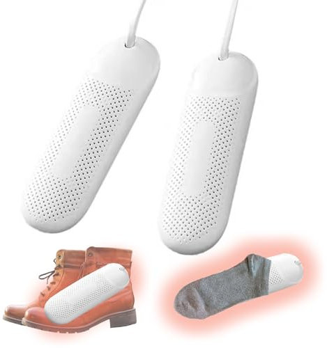 Valart Boot Dryer Portable Shoe Dryer Boot Buddy Three Speed Timing Boots Aryer Boot Warmers for Winter/Rainy Season Boot Dryer Shoe Dryer Gifts for Walkers and Hikers (White,UK Plug)