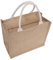 Enigmaire Borsa della Spesa in Iuta,Impermiabile Borsa da Donna in Juta,Borsa per La Spesa in Juta Riutilizzabile,Borsa per La Spesa Juta,Iuta Borsa da Spiaggia,con Chiusura Zip,per Spesa,Picnic