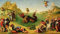 MNMSBFXQ Reproduktion Leinwanddruck und Poster Wand-Kunst Bild Perseus rettet Andromeda von Piero Di Cosimo Leinwand Wandkunst für Wohnkultur 60x90cm