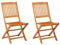 Outdoor-Sitzstühle für den Außenbereich, klappbar, Gartenstühle, 2 Stück, massives Eukalyptusholz