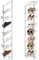 Azyvum Schuhregal Schmal 8 Ebenen,Platzsparend Schräg Schuhablage,schmales schuhregal Schuhe Organizer,Schuhständer Schuhschrank Schmal multifunktional Standregal für Flur Schlafzimmer,Transparente