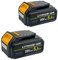2 Pack 20V 5.5Ah DCB184 Lithium-Ion Replacement Battery for Dewalt 18V XR Power Tools compatible with DCB180 DCB182 DCB183 DCB200 DCB201