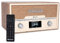 Denver Bluetooth DAB+ Radio CD Player With Clock Alarm & Remote – 2 x 50W Stereo Speakers, 20 Radio Presets, Twin Alarm, USB & AUX - MDA-525 Light Wood