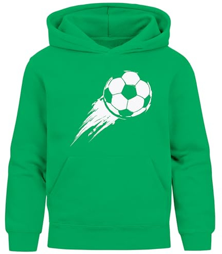 MoonWorks® Kinder Hoodie Jungen Fußball Sport Kapuzenpulli Geschenke Junge Kinderkleidung Aufdruck Print