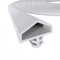 PRIOstahl Türdichtung flexible Dichtung Dichtband Gummidichtung Holztürdichtung - Weiss Länge: 5 Meter Falzbreite: 12mm Haustürdichtung Zargendichtung Zugluftstopper für Türen aus Weich-PVC