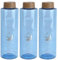 3er Set Acala Trinkflasche Grip 0,8 L- Blau aus Tritan | BPA-frei