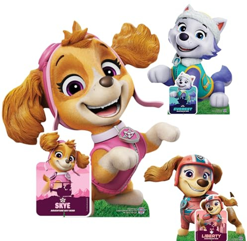 Star Cutouts SC4600 Skye Liberty & Everest Paw Patrol 20 Piece Cardboard Cutouts Multipack – Girls Party Decorations & Kids Room Supplies