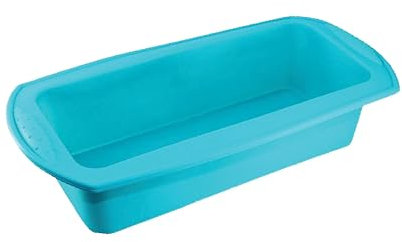 Silicone Loaf Tins Bread & Loaf Tins for Baking, Nonstick Silicone Cake Tin Rectangular, Silicone Bread Mould for Baking Loaves, Cakes 22x11x6 cm BPA Free & Oven Safe & Dishwasher Safe (Blue)