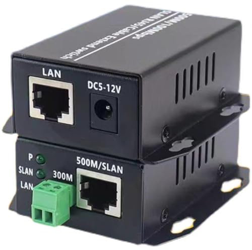 Qyrugcxs Convertisseur Ethernet sur Paire Torsadée - Extendeur Ethernet sur Ligne Téléphonique Torsadée, Amplificateur de Réseau LAN RJ45
