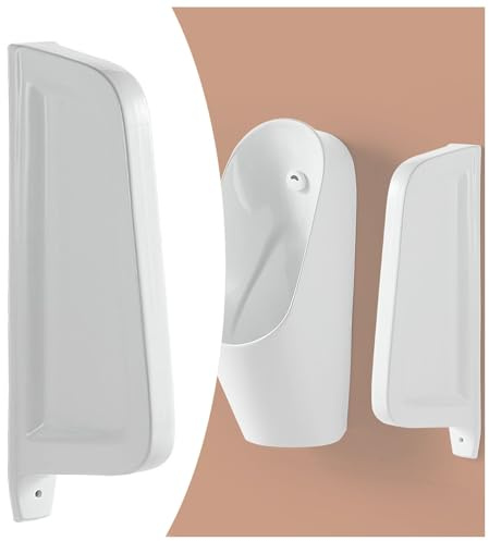Cloison de D'urinoir de Toilette - Céramique Montage Mural Séparation D'urinoir de Écran, Brise-Vue WC Écran pour Hommes, Déflecteur pour Urinoir pour Centres Commerciaux