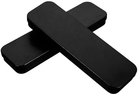 VILLCASE Weißblech Federmäppchen Mit Deckel Robuste Stiftebox Organizer Für Büro Und Schule Tragbare Aufbewahrung Für Bleistifte Und Schreibwaren 8.39X2.56X0.91 Zoll