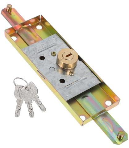 iplusmile Serratura per Porta Scorrevole con Chiave Antiscasso Resistente per Garage e Saracinesche Sicurezza Commerciale con Installazione Facile e Design Moderno