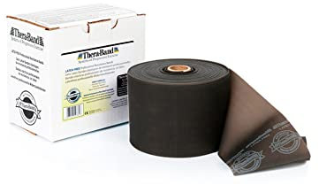 THERABAND Latexfreies Übungsband 22,85 m Schwarz | Extra schwer, OneSize