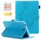 Funda para Galaxy Tab 4 7.0, diseño de mariposas y flores, piel sintética, color puro, con cierre magnético, para Samsung Galaxy modelo SM-T230/T231/T235