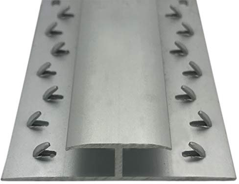 Grandismo® Heavy Duty - Carpet to Carpet - Gripper Trim Threshold Strip - Metal Doorbar - Matt Silver