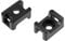 sourcingmap Cable Tie Mount Base Saddle Type Wire Holder Nylon 5.2mm Hole Width Black 100Pcs