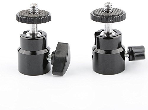 CAMVATE Mini Stativkopf Kugelkopf mit 1/4-20 (2 Stück)