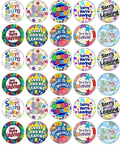 30 Sorry You're Leaving Cupcake Toppers Edible Wafer Paper Fairy Cake Toppers Birthday Cakes