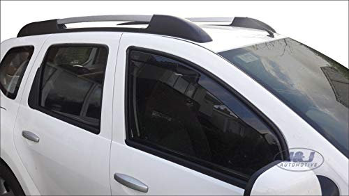J&J AUTOMOTIVE | Windabweiser Passend Für Duster 2010-2017, Heko Regenabweiser, Getönt, Set 2-Teilig, Vorne, Aerodynamisch