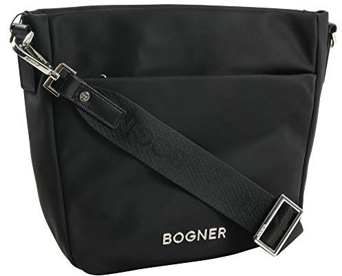 BOGNER Damen Klosters Juna Shoulderbag Mvz Schultertasche Schwarz (Black)