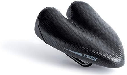 DUOPOWER Fahrradsattel MTB Anti Prostata – Straße Modell Free Sattel Ergonomisch Kein Tip Geeignet für Berg, Triathlon Ohne Nase Mann Frau Stadt Schwarz