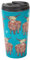 ECO CHIC Reusable Thermal Coffee Cup Stainless Steel Leakproof Insulated 330ml Travel Mug (Highland Cow Teal)