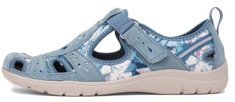 Free Spirit Cleveland Womens Navy Easy Fasten Shoe - Size 3 UK - Blue
