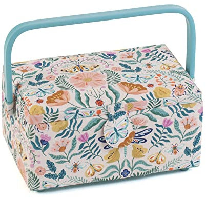 Hobby Gift Medium Sewing Craft Hobby Storage Box, Rectangle, Flutterby
