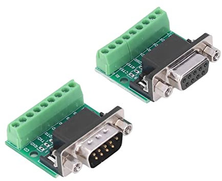 Jadeshay Kabeladapter – DB9-Stecker Buchse Adapter Schraubklemme 9-polig, 9-Loch-Umwandlungsplatine für RS232 RS485