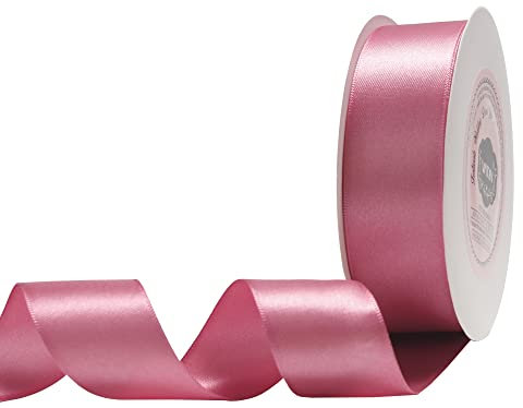VATIN 25 Meter Satinband Altrosa 25MM Schleifenband Band geschenkband Dekoband satinband