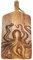 Octopus Chopping Board Large Burnt Engraved Animal Rope Hanger Serving Platter 50cm