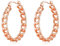 Philip Jones Rose Gold Plated Link Hoop Earrings