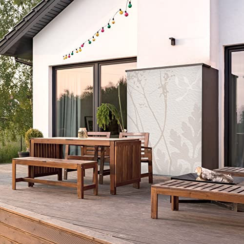 dedeco Outdoor-Rückwand Dekor Wand für Garten, Terrasse, als Außenfassade Paneel Motiv: Kunst V7, 250 x 100 cm, wasserfest, robust, als Wandverkleidung aus Aluminium, einfach renovieren