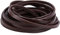 GORGECRAFT 5 m Echtes Lederband 5 mm Breit Flaches Rindsleder Gürtelwicklung Einseitige Flache Schnur Lederschnur Rolle Für Heimwerker Schmuck Halskette Geflochtene Armbänder Kokosnuss Braun